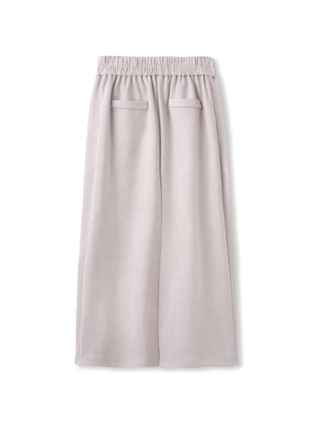 スエードフロント切替えナロースカート≪手洗い可能≫