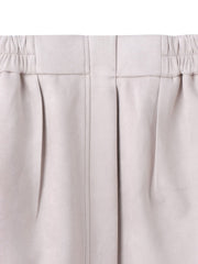 スエードフロント切替えナロースカート≪手洗い可能≫