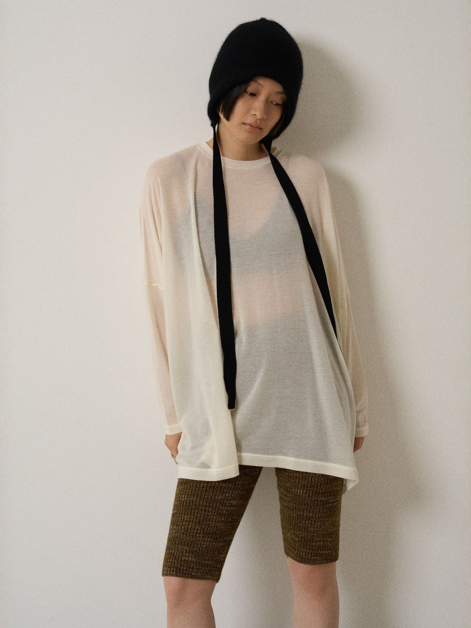 airy cashmere tops【日本製】≪手洗い可能≫
