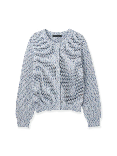 ミックスコイルクルーネックカーディガン