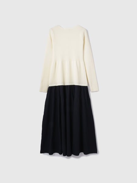 ドッキングライク軽量ニットワンピース≪手洗い可能≫