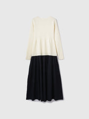 ドッキングライク軽量ニットワンピース≪手洗い可能≫