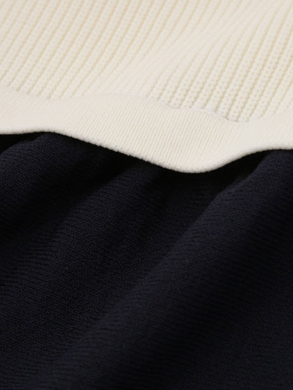 ドッキングライク軽量ニットワンピース≪手洗い可能≫