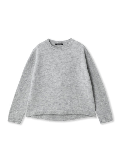 スパンコールクルーネックニット≪洗える≫