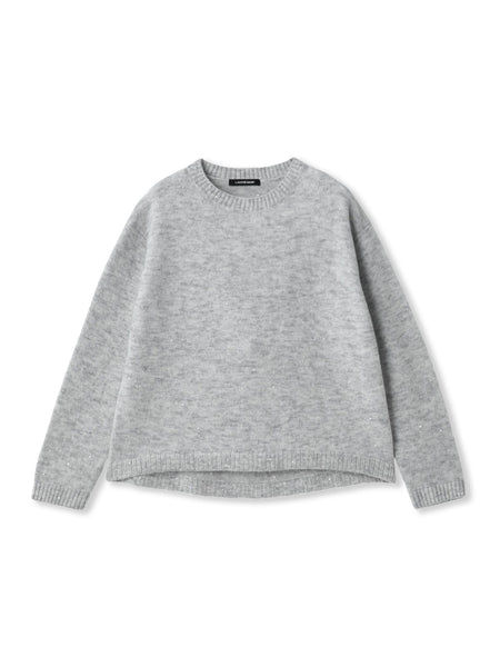 スパンコールクルーネックニット≪洗える≫