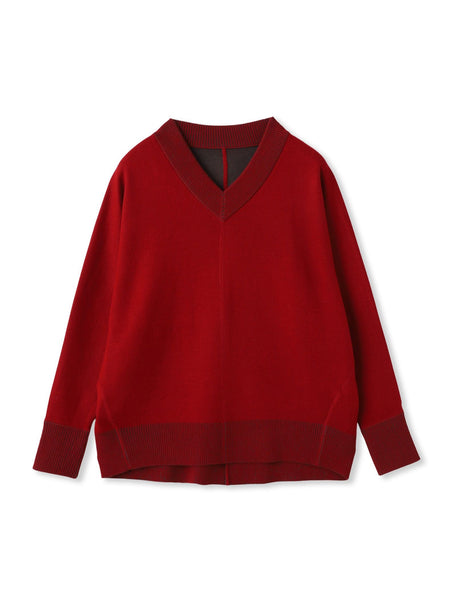 今日の気分で着回せるリバーシブルニット≪手洗い可能≫