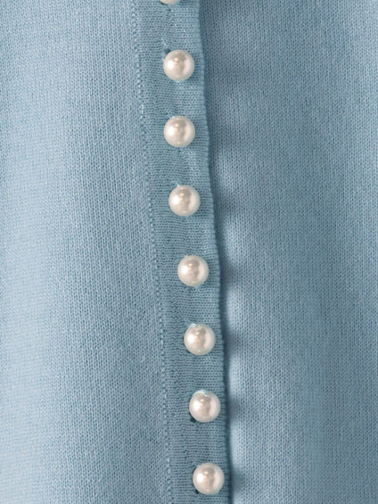 前後2wayパールボタンカーディガン