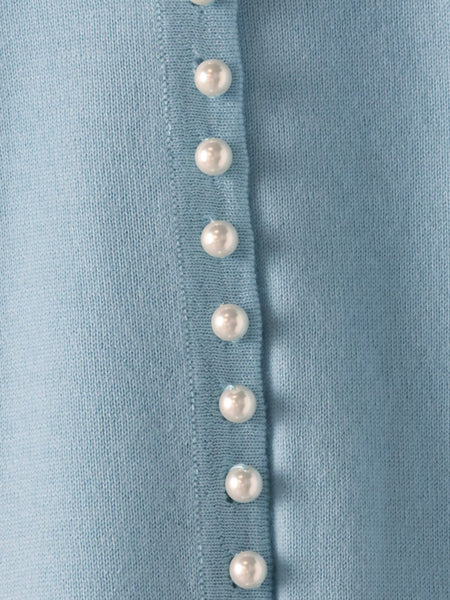 前後2wayパールボタンカーディガン