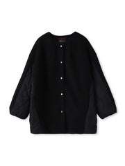 メランジブランケットコート