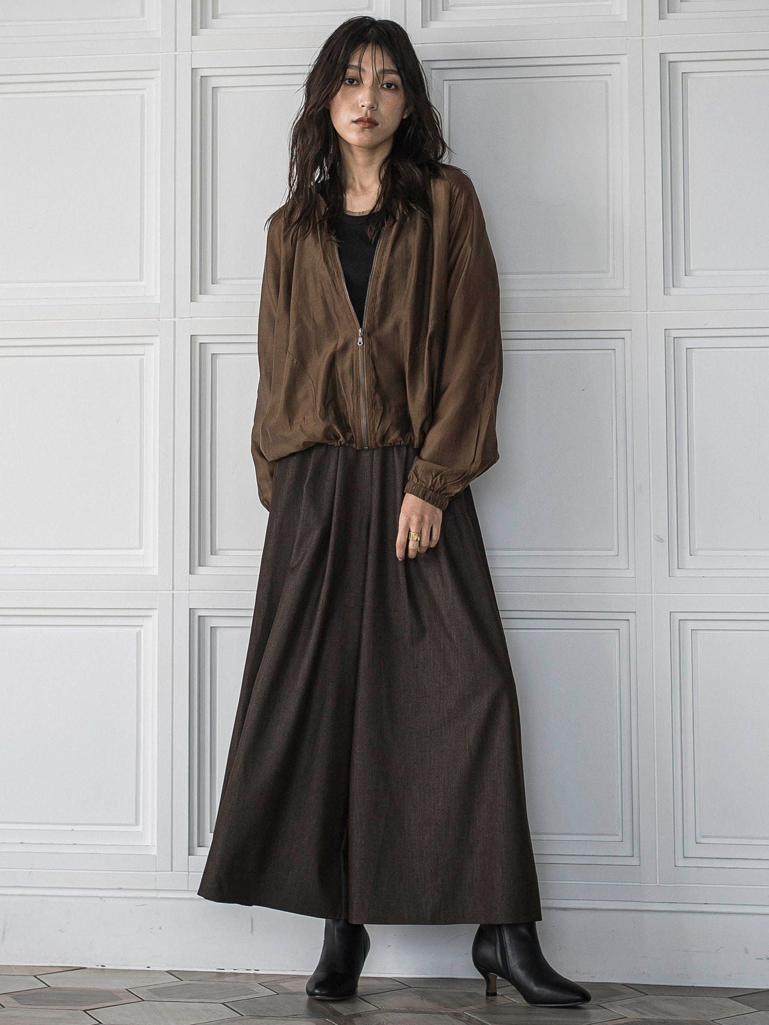 【新色追加】フレアヘムキュロットパンツ≪洗濯機で洗える≫