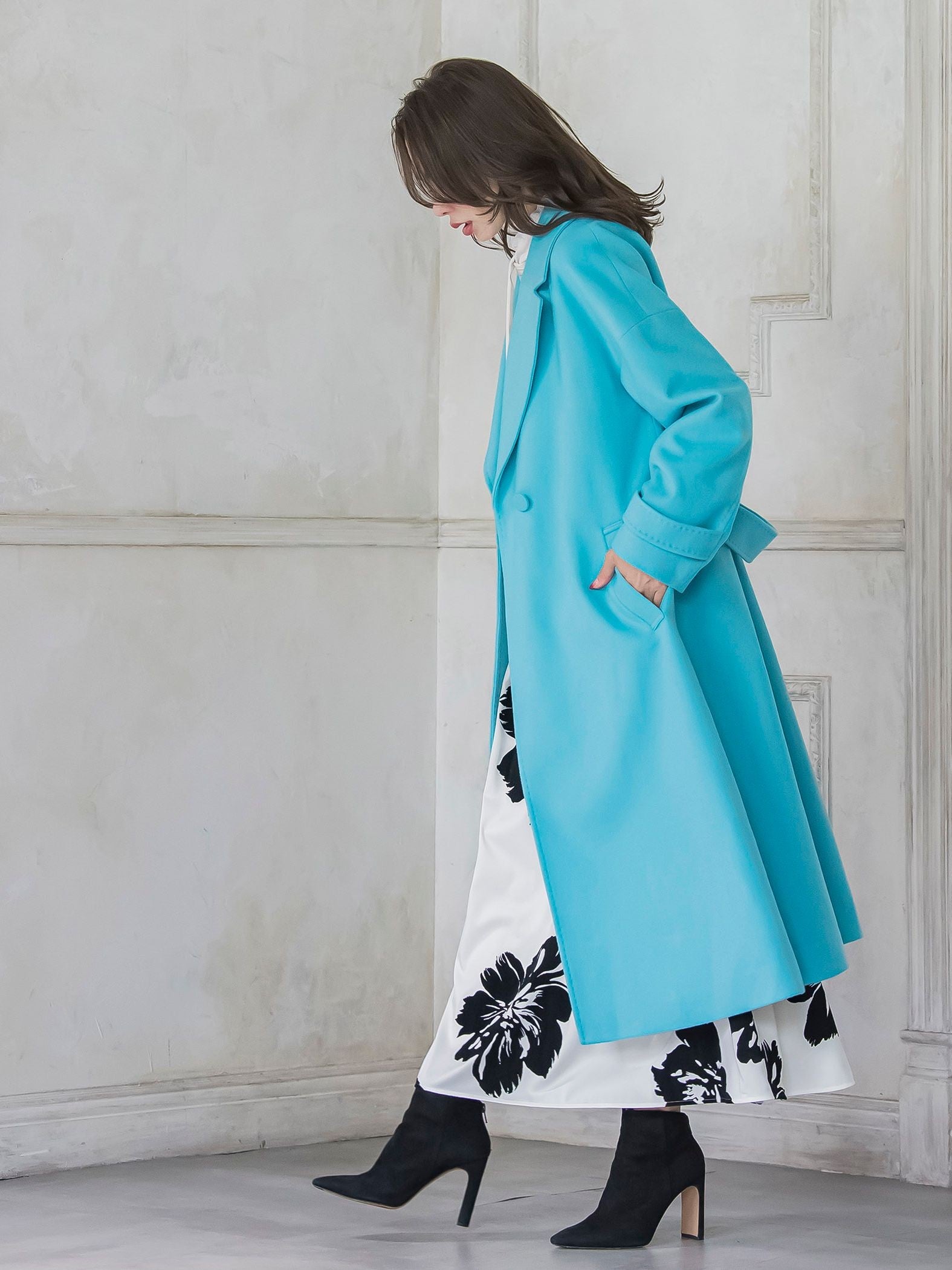 テーラードカラーコート