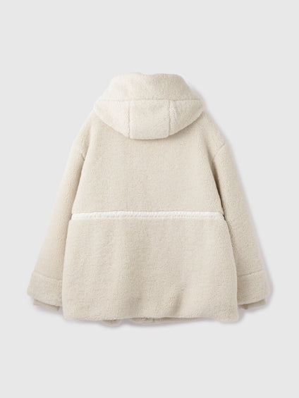 ショートボア中綿ドロストブルゾン