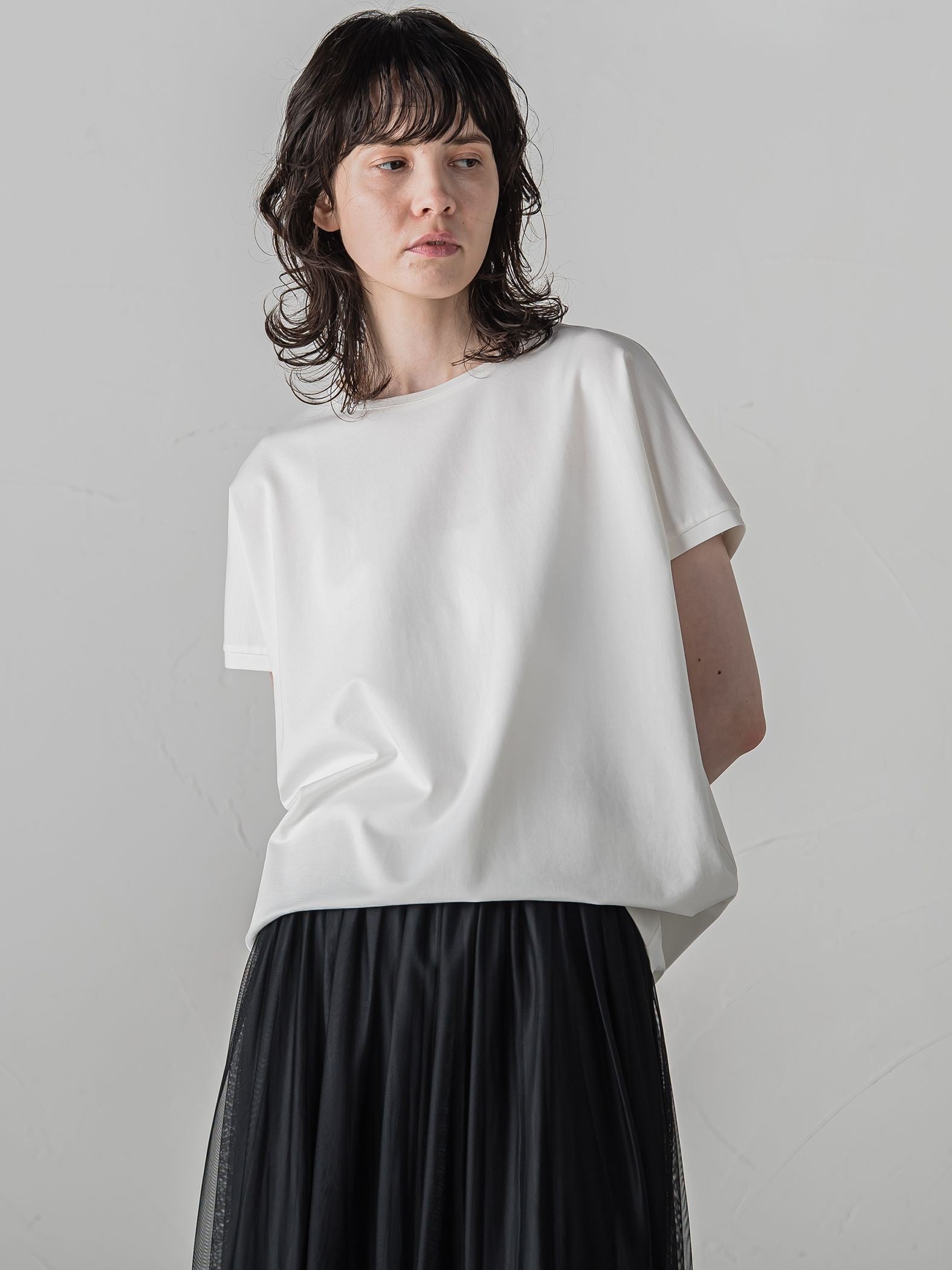 マシュマロポンチカットソー≪洗濯機で洗える≫