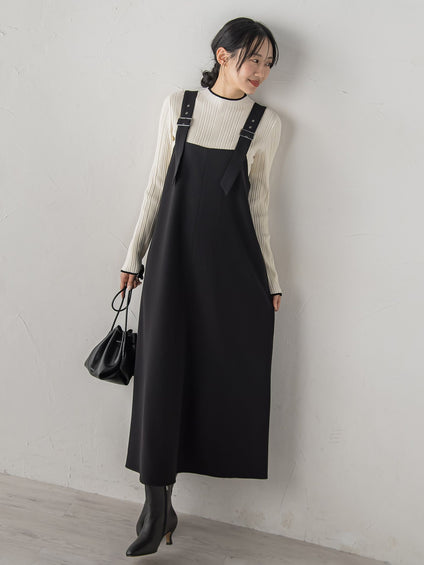 両面ピーチ起毛ジャンスカ≪洗濯機で洗える≫