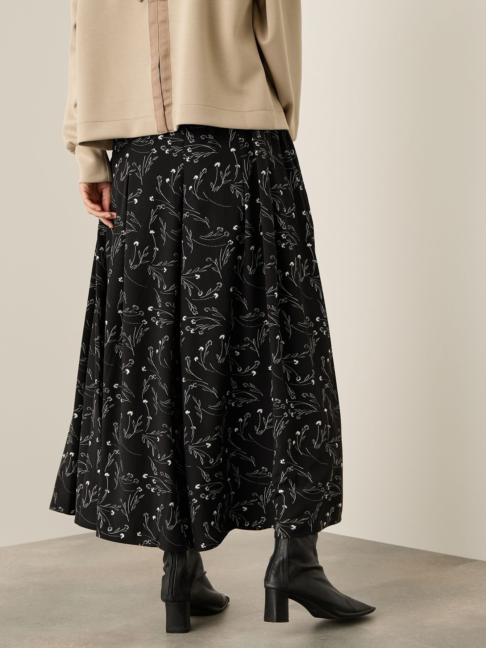 アートフラワースカートライクパンツ≪手洗い可能≫