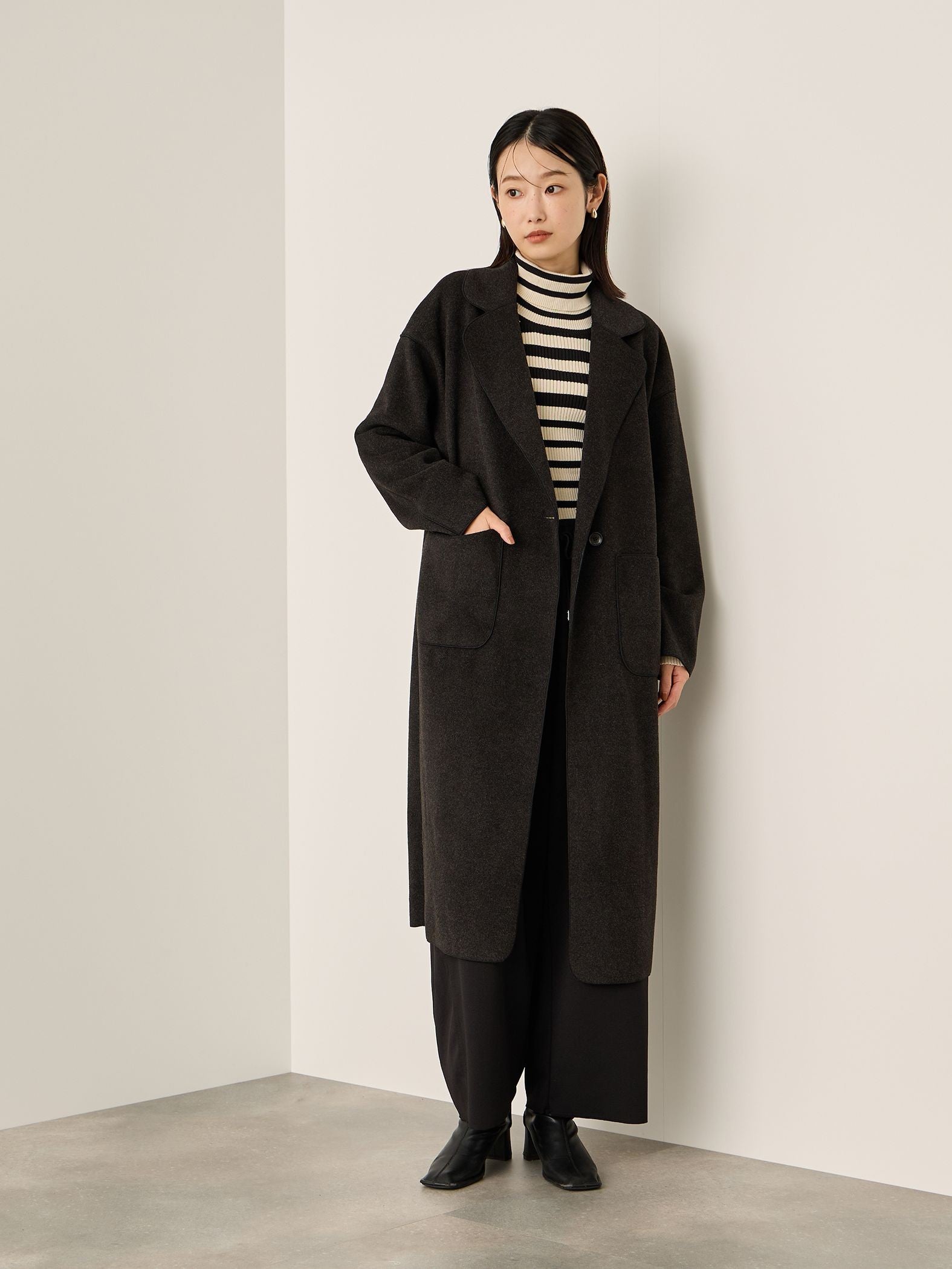 ブランケットメルトンガウンコート