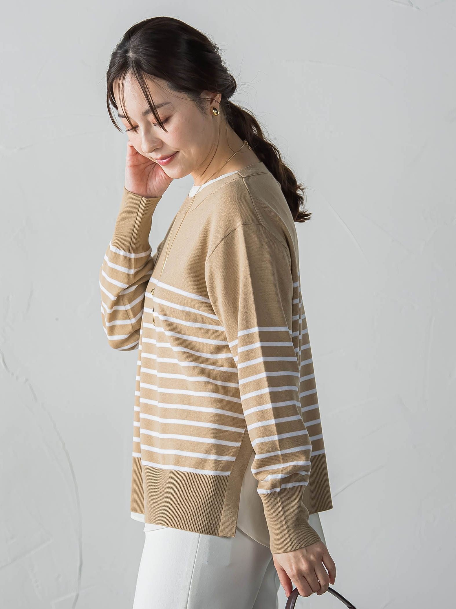 ANGELINAリブスリーブニット≪WEB限定11号/洗える≫