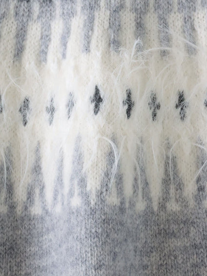 【大きいサイズ】フェアアイル柄ニット