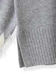 【大きいサイズ】フェアアイル柄ニット