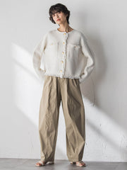 デニムライクニットジャケット