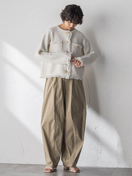 デニムライクニットジャケット