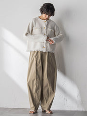 デニムライクニットジャケット