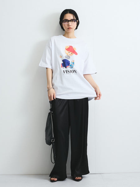 サテンサイドラインパンツ≪手洗い可能≫