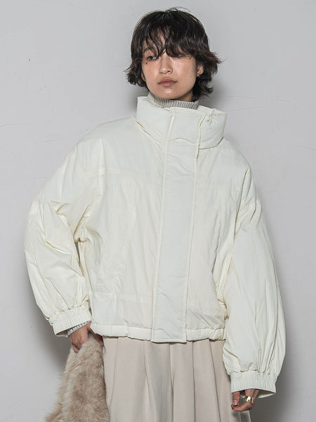 【WEB限定】中綿ボリュームショートブルゾン≪手洗い可能≫