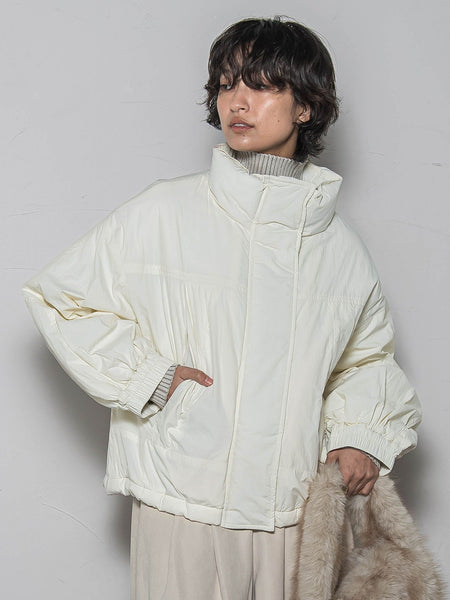 【WEB限定】中綿ボリュームショートブルゾン≪手洗い可能≫