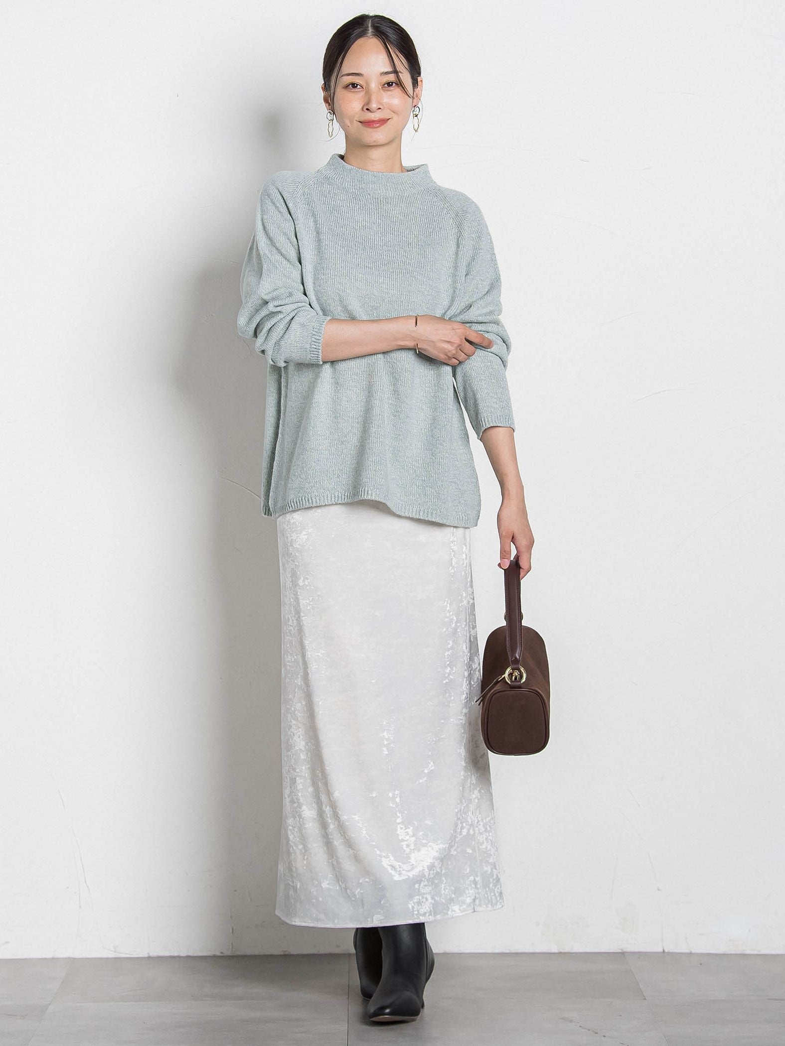 スノーベロアクラッシュスカート