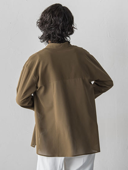 【大きいサイズ/受注会限定】シアーボイルシャツ