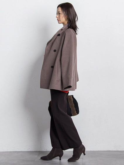 プレミアムウールカシミヤショートコート