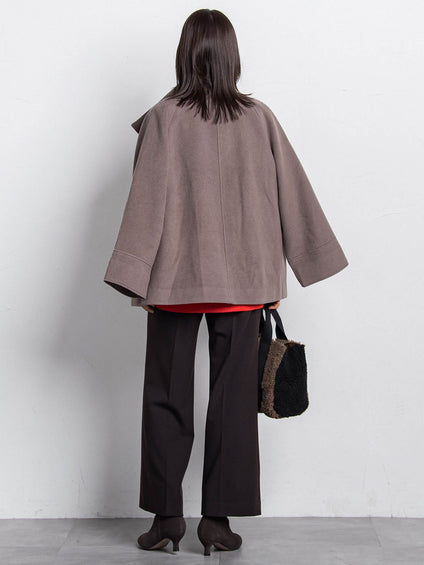 プレミアムウールカシミヤショートコート