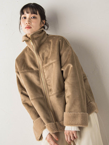 【WEB限定】フェイクムートンファーコート