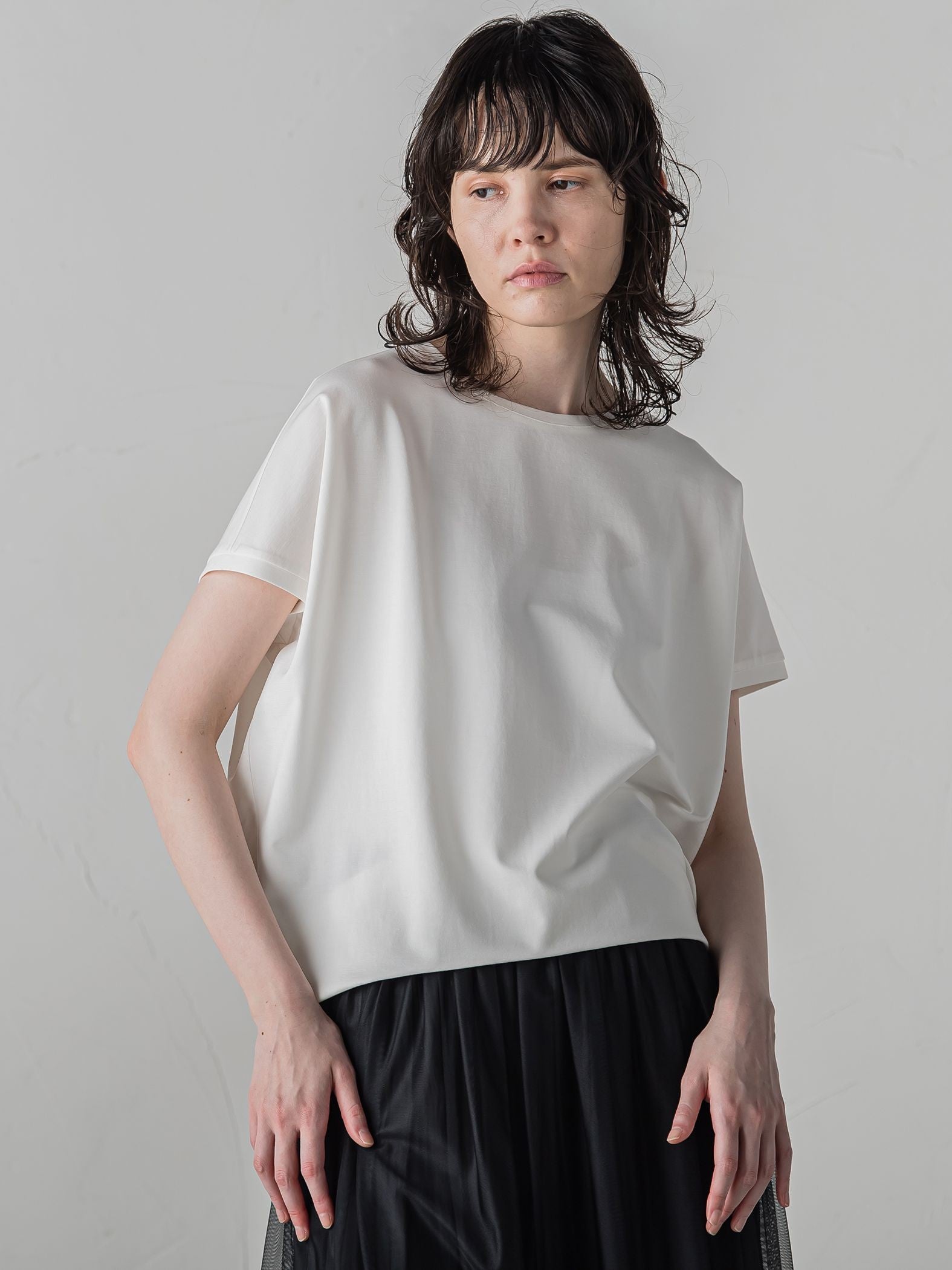 マシュマロポンチカットソー≪洗濯機で洗える≫