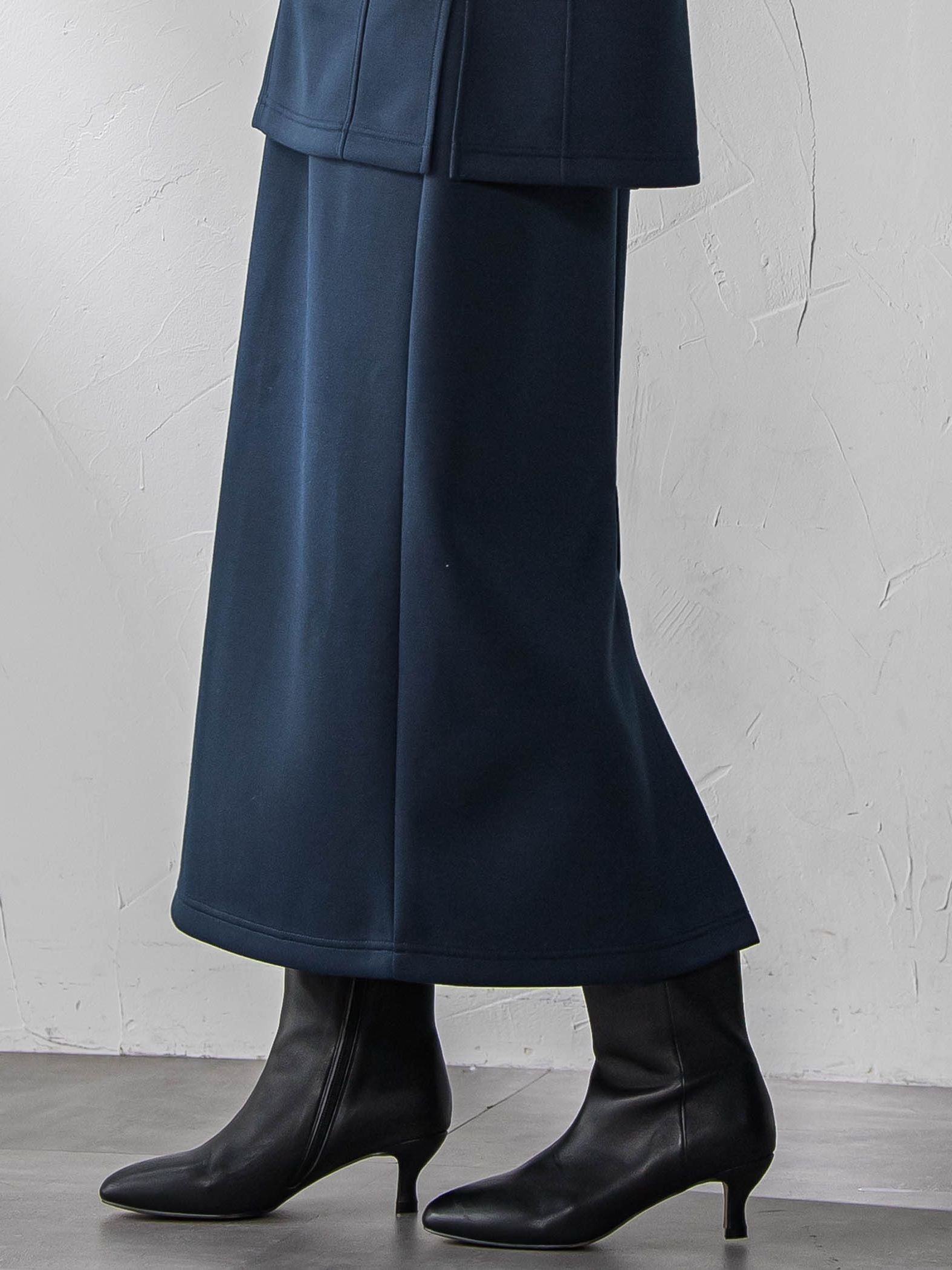 軽量ボンディング3ピーススカートセットアップ≪洗濯機で洗える≫