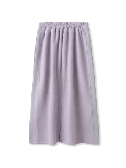 【新色追加】スウェード調×ニットスカートセットアップ≪手洗い可能≫