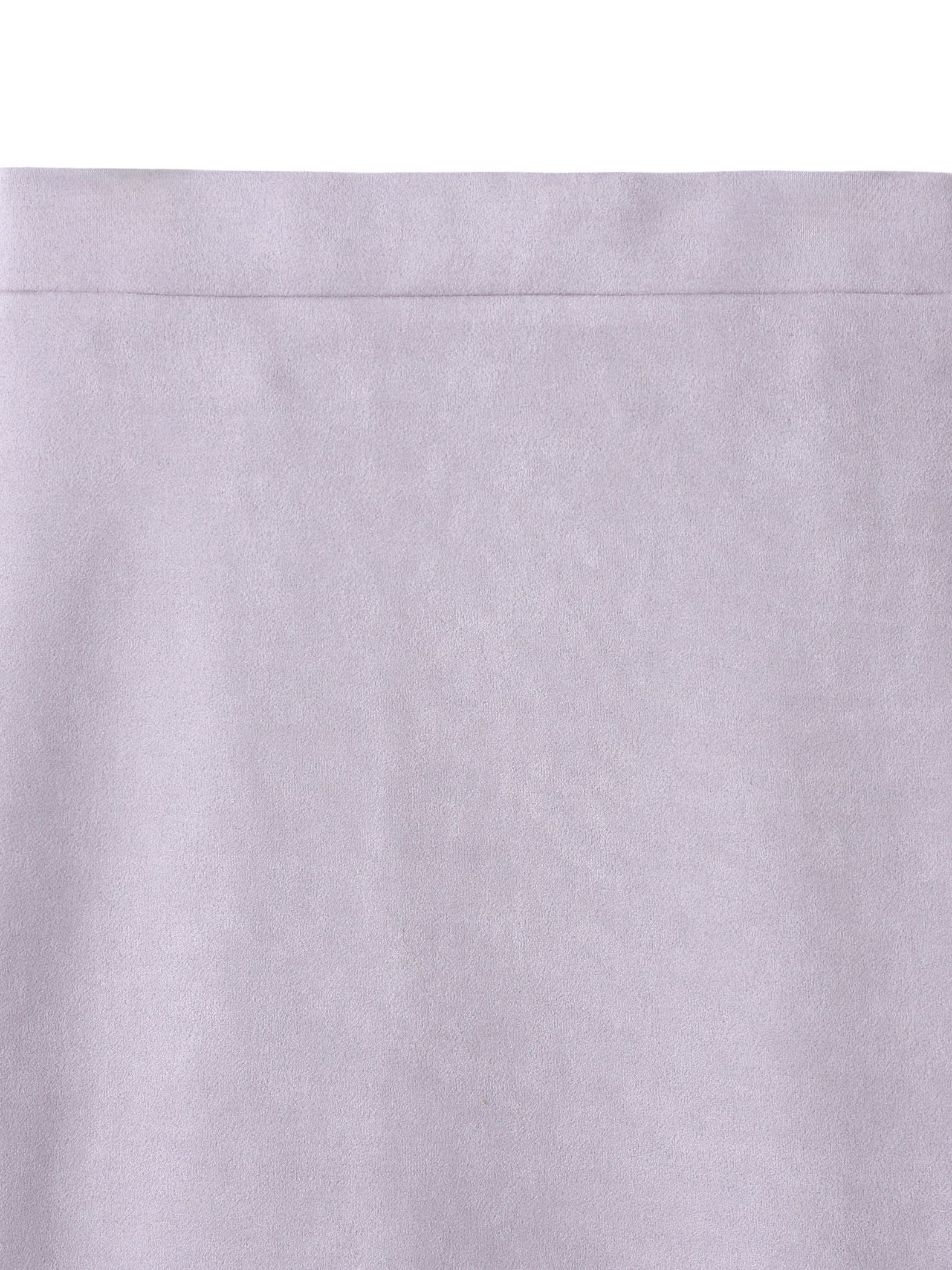 【新色追加】スウェード調×ニットスカートセットアップ≪手洗い可能≫