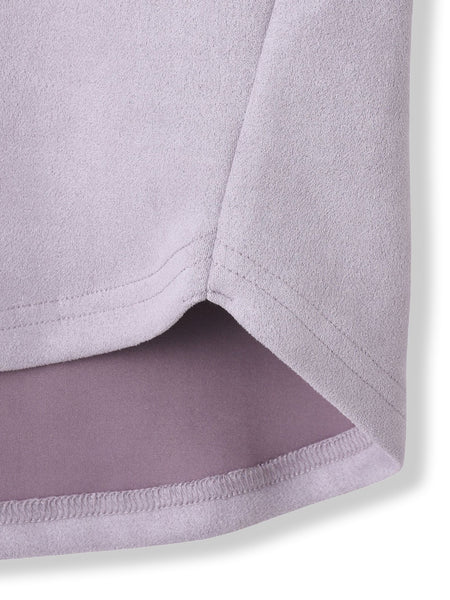 【新色追加】スウェード調×ニットスカートセットアップ≪手洗い可能≫