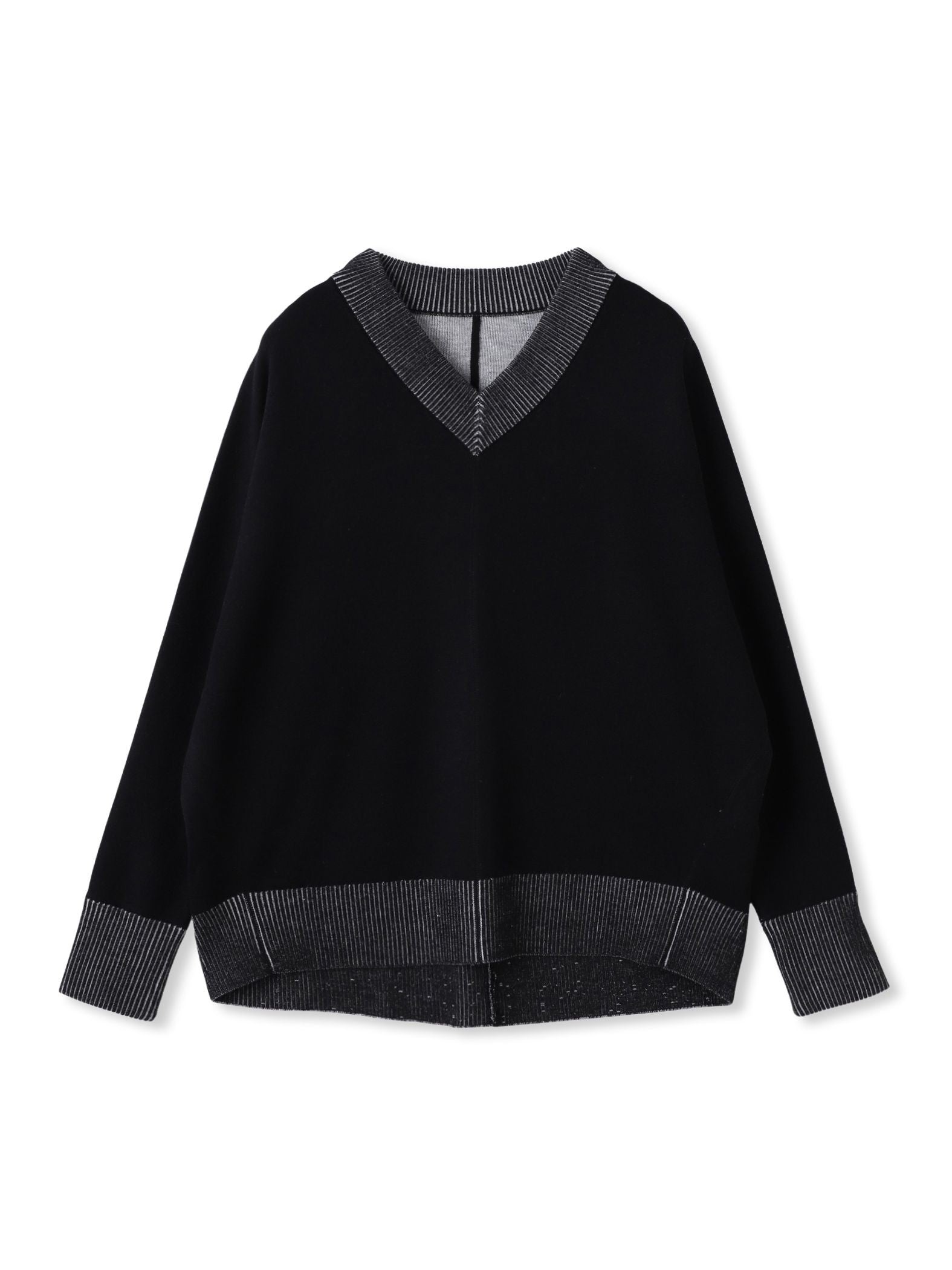 今日の気分で着回せるリバーシブルニット≪手洗い可能≫