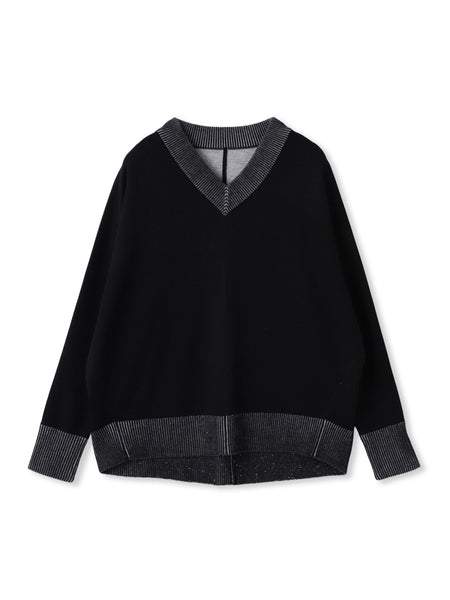 今日の気分で着回せるリバーシブルニット≪手洗い可能≫