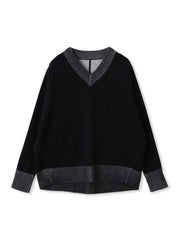 今日の気分で着回せるリバーシブルニット≪手洗い可能≫