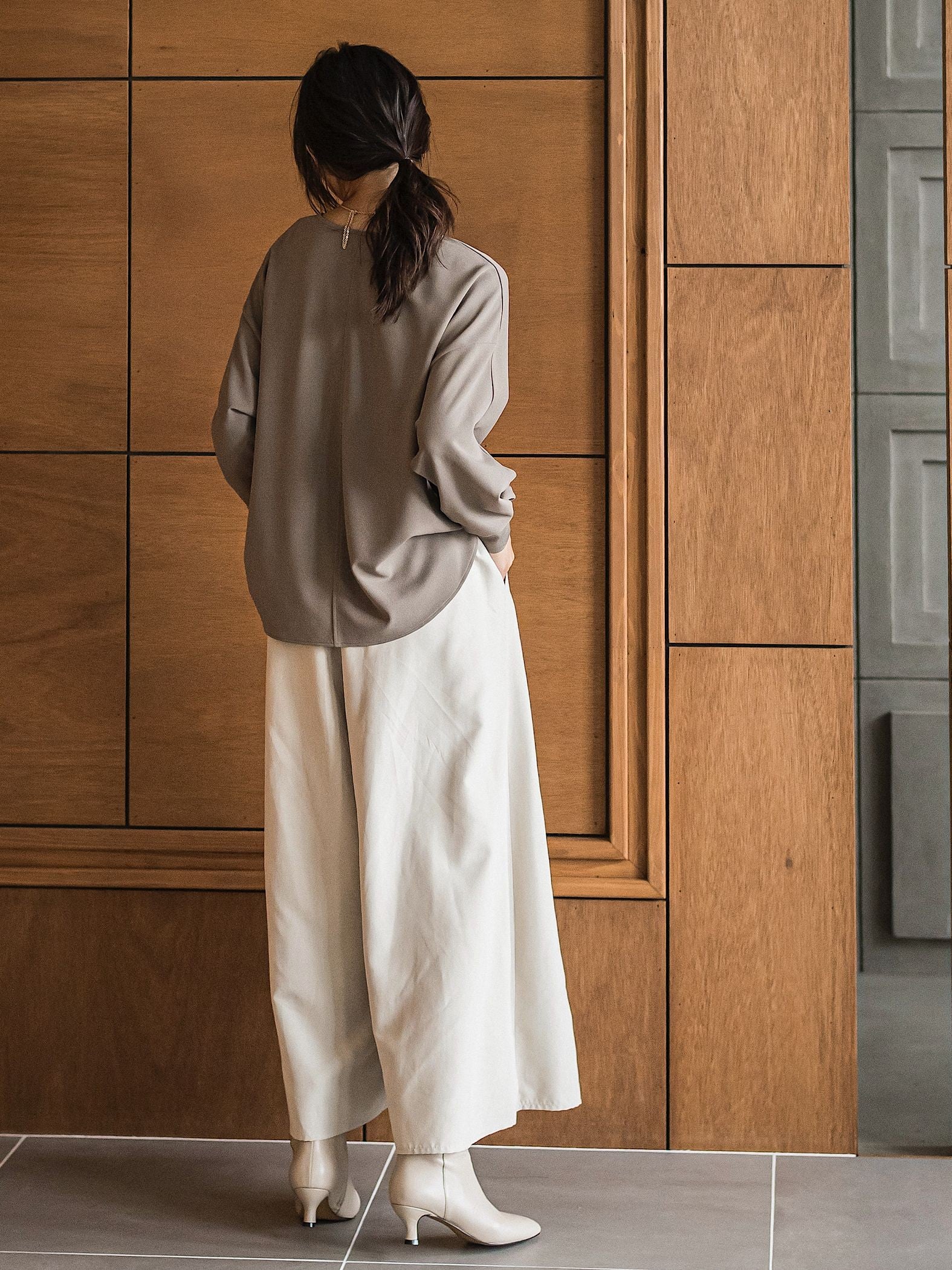 【ゆるっと上品】私に似合うキュロットパンツ≪手洗い可能≫