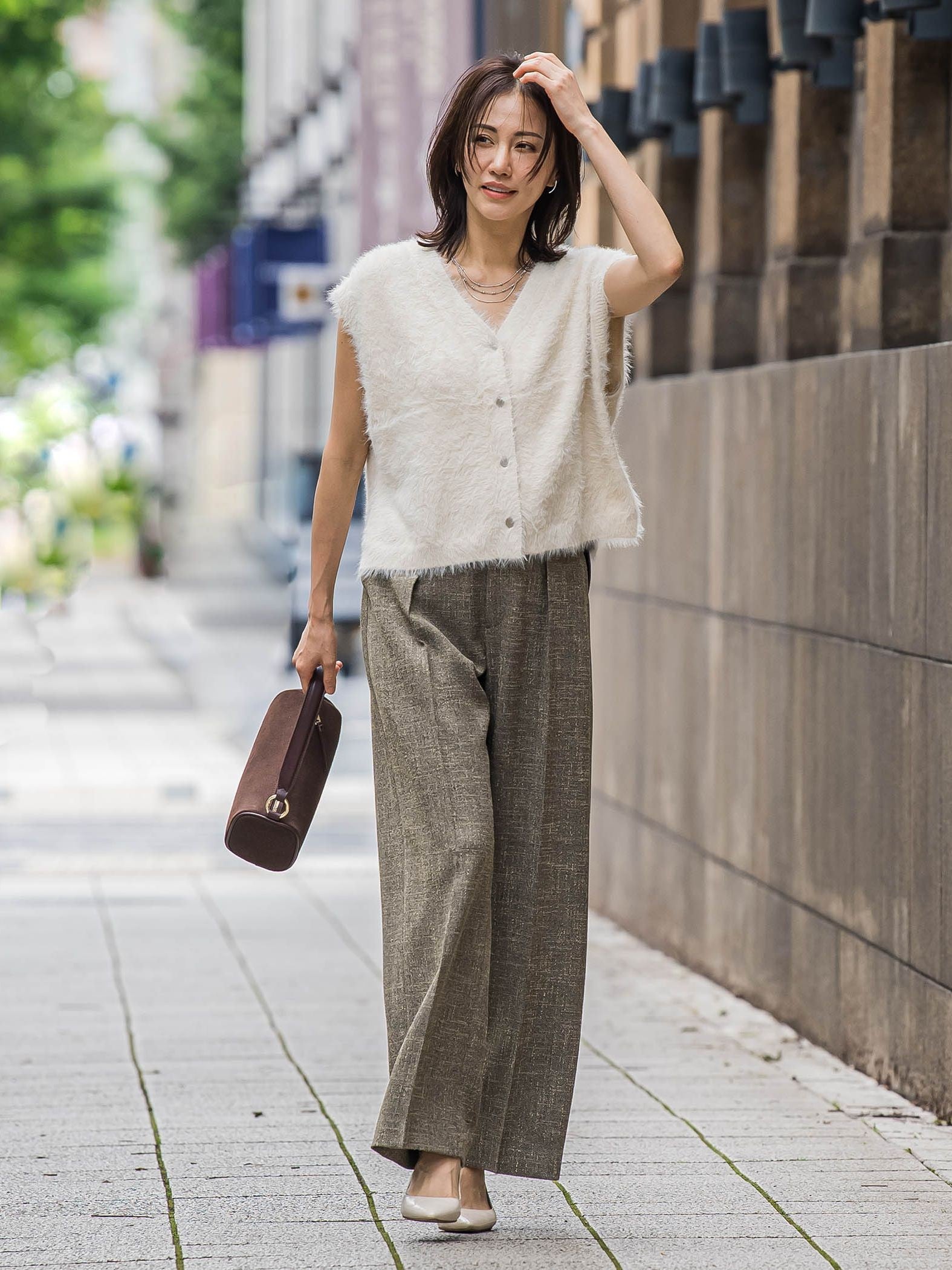 エコスエードミニボストンバッグ