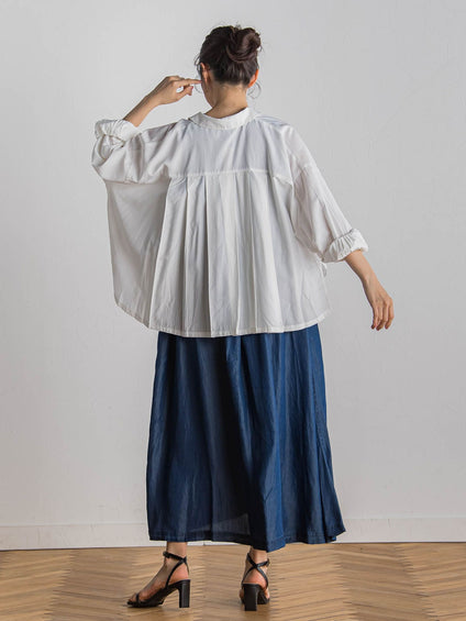 【WEB限定】バイオシルクタックZIPワンピース≪洗濯機で洗える≫