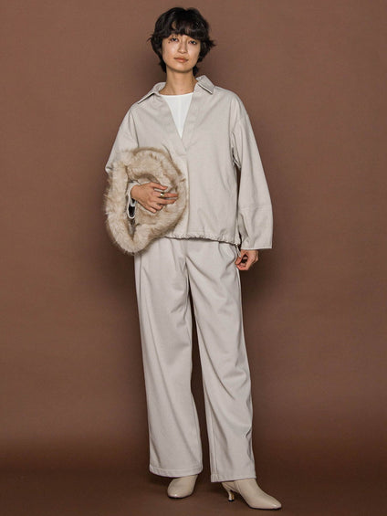 【楽・美・軽】イージーワイドパンツ≪手洗い可能≫