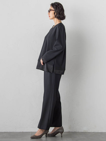 【大きいサイズ】【biyori】ピクシエスタワイドパンツ