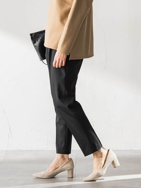 【WEB限定】美シルエット裏起毛ストレッチパンツ≪13号あり/毛玉防止≫