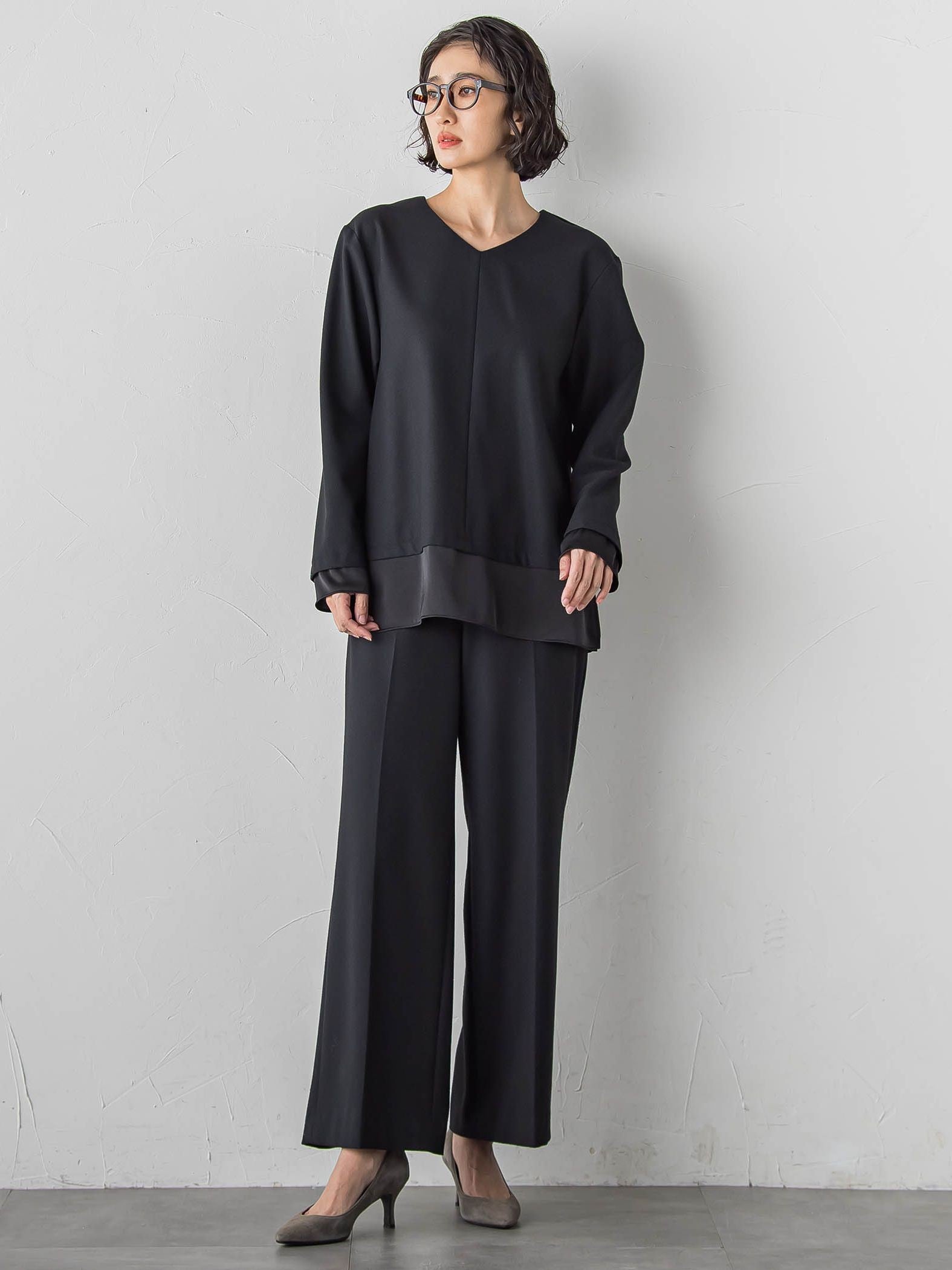 【大きいサイズ】【biyori】ピクシエスタワイドパンツ