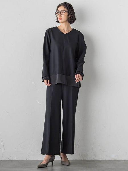 【大きいサイズ】【biyori】ピクシエスタワイドパンツ